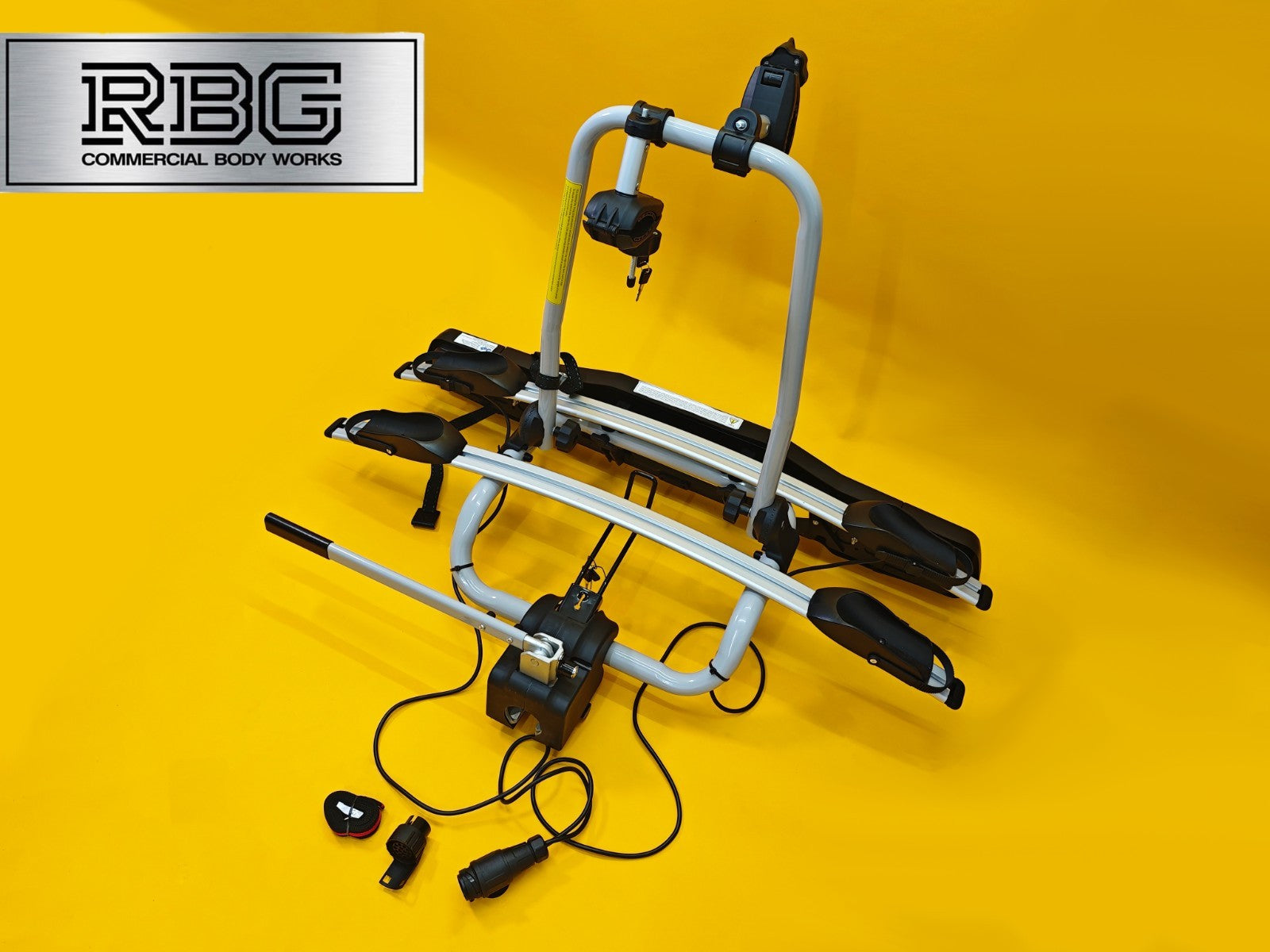 Cycle Carrier 2 Bike Towball Mounted 30kg Car Rear Tow Bar Ball Tilting Rack UK