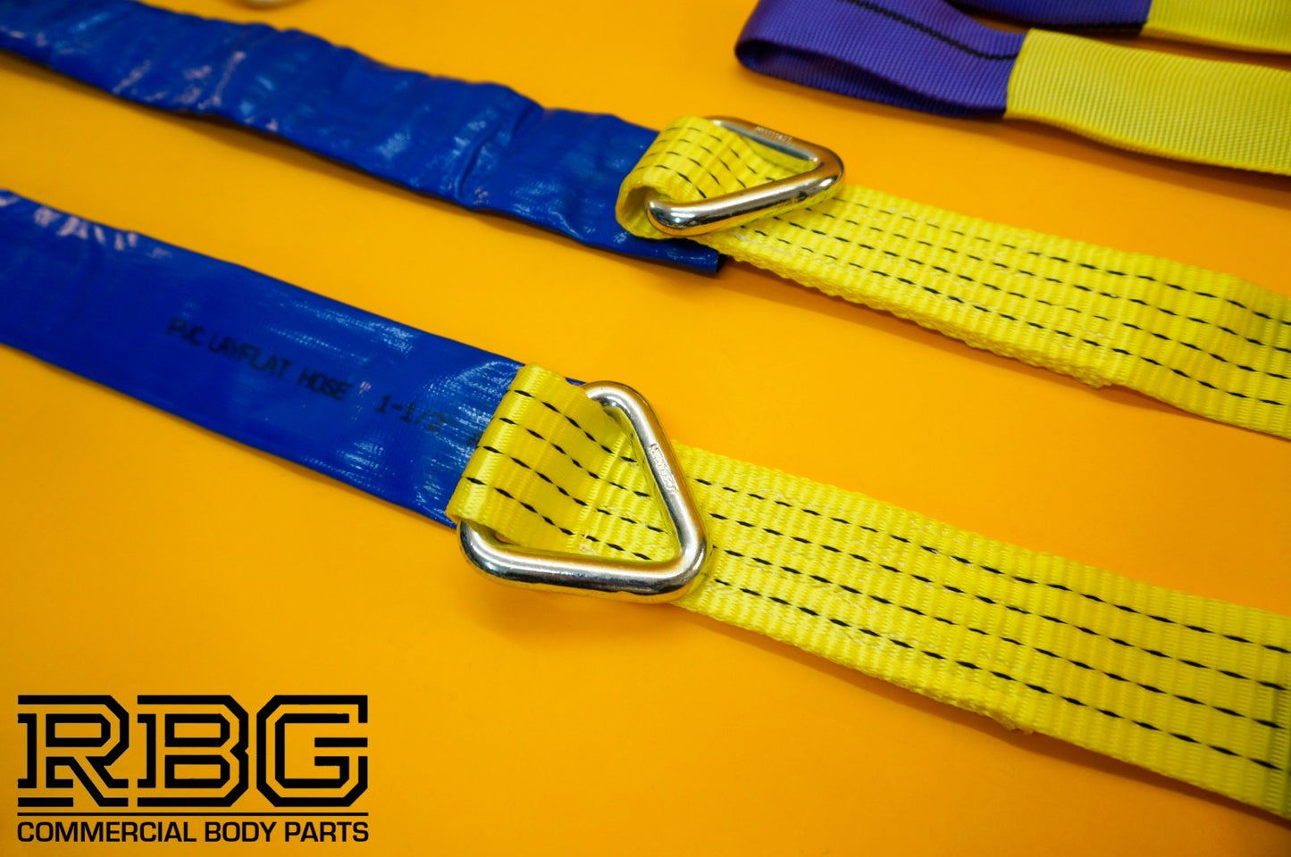 4x Recovery Ratchet Strap 4m x 50mm 5Ton + Winching Assistance Strap 1.5m x 50mm
