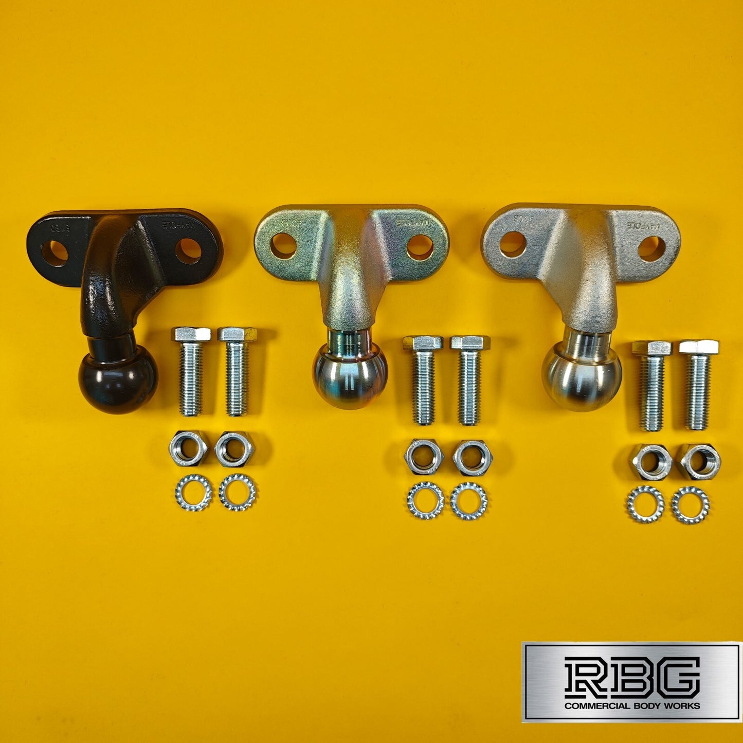 50mm Tow Ball Heavy Duty Standard Tow Hitch E approved 3.5t Gold/Black/Silver