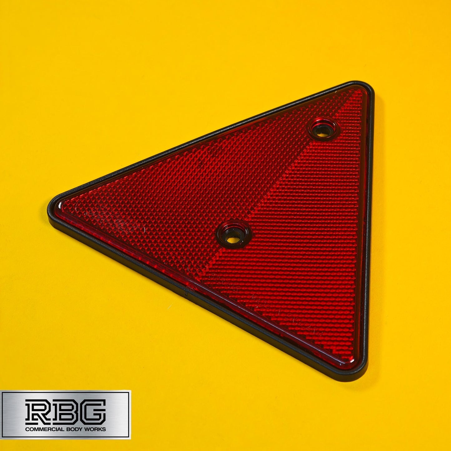 Triangle Red Reflector Srew-Fit For Trailer Driveway Fence Post Garden Walls UK