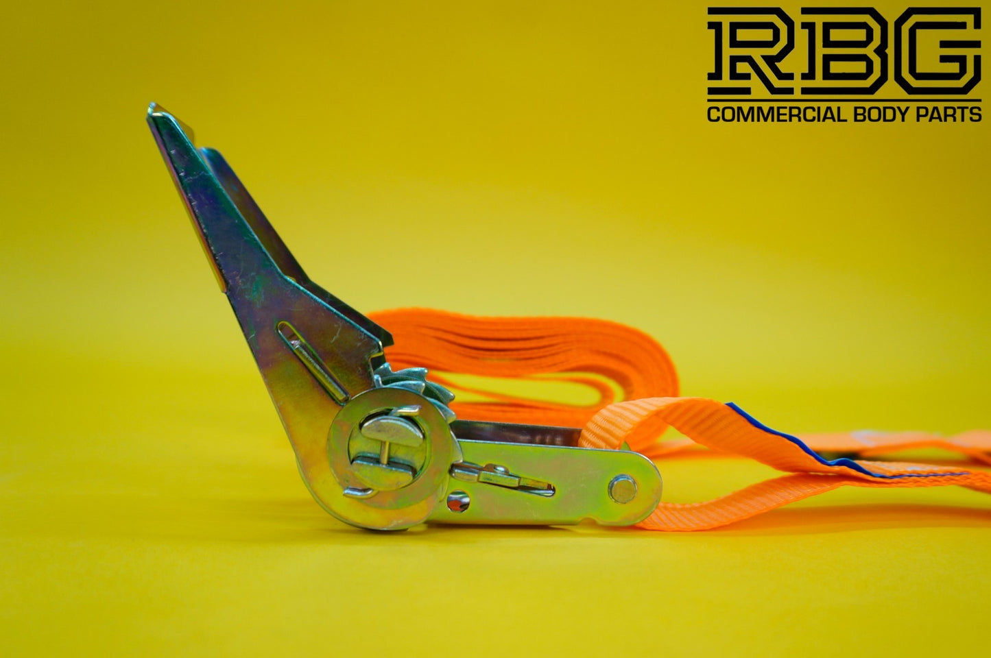 Ratchet Tie Down Strap 800kg 5m High-Vis Orange 25mm Recovery Lashing Cargo