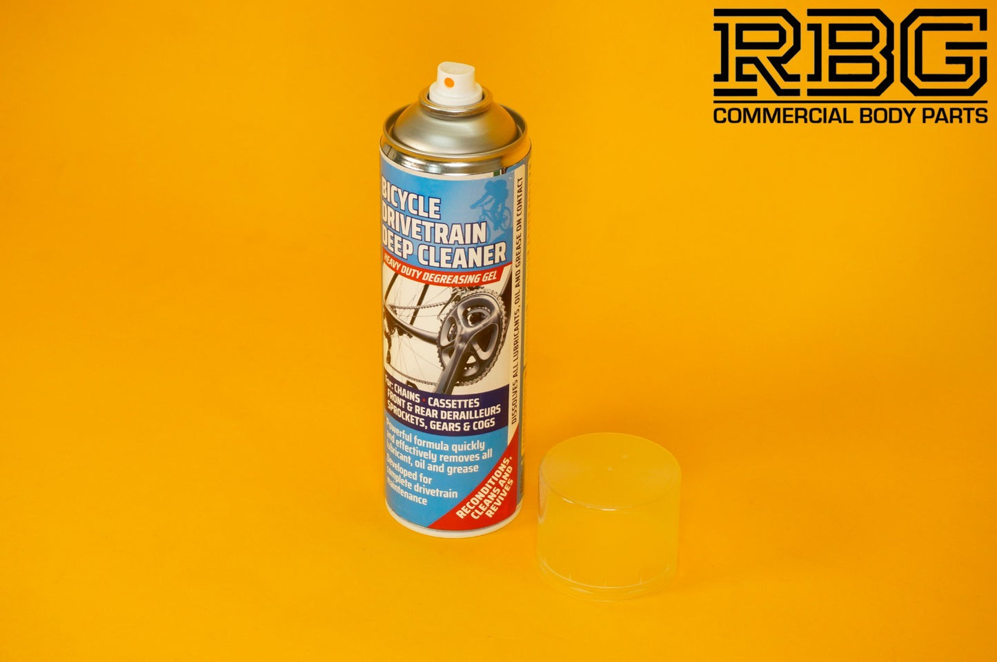 Bicycle Chain Drivetrain Cleaner E-TECH 500ml Bike Deep Fast-Acting Gel Cleaner