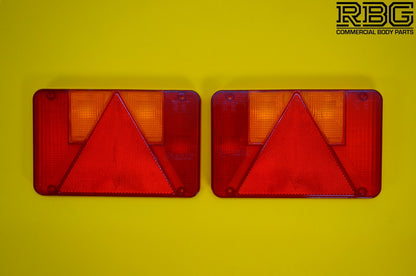 Replacement Lens Light PAIR LEFT & RIGHT for Radex 5800 Rear Combination Lamp