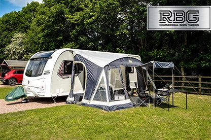 Stoneleigh Poled Porch Awning 390cm for Caravan & Motorhome Water Resistant UK