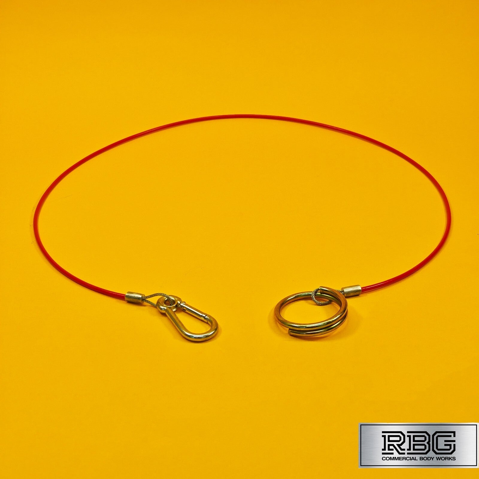 Breakaway Cable Red PVC 1m x 2mm for Trailer Caravan Safety Brake Cable UK