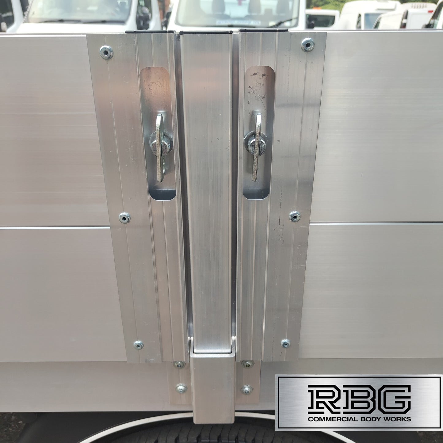 2x  Dropside Centre Pillars Aluminium Trailer Vehicle Truck Tailgate Plank 600mm
