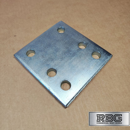4" Drop Plate 6 Holes for Tow Ball M16 Steel Tow Bar Adjustable Silver 4 inch UK