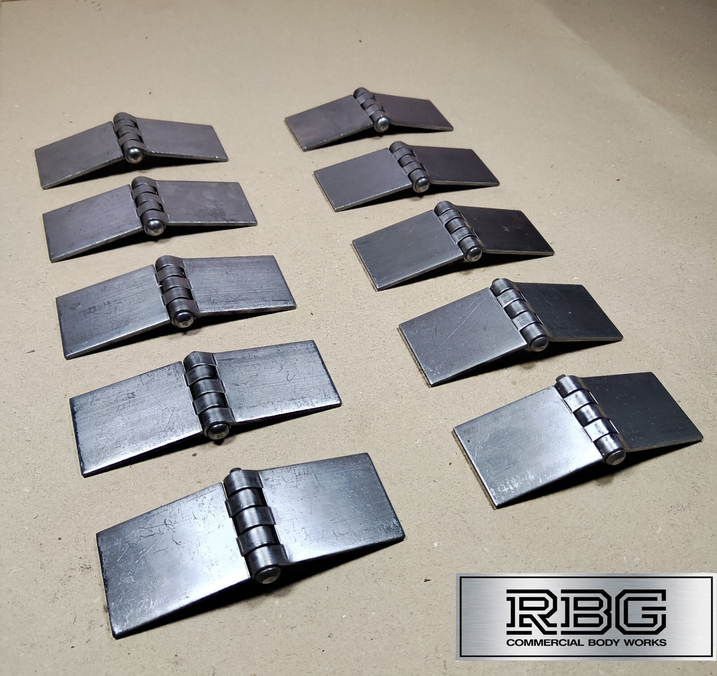 Butt Hinge Weld-on Solid Pressed Drawn Steel Heavy Duty 50x137mm Truck Trailer