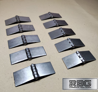 Butt Hinge Weld-on Solid Pressed Drawn Steel Heavy Duty 50x137mm Truck Trailer