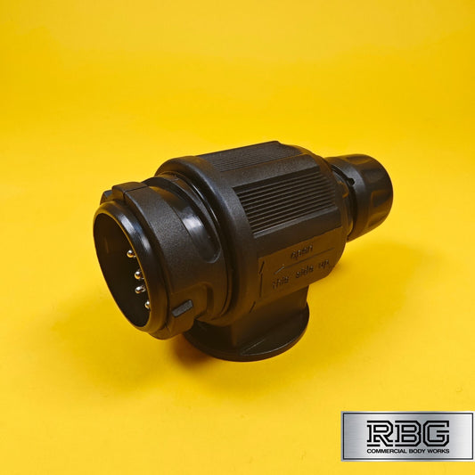 8 Pin Plug for Towing 13 Pin Type Plastic Trailer Caravan Horsebox 12V Plug