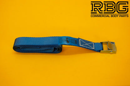 Cam Buckle Lashing Strap 250kg Blue Tie Down 2.5m Trailer Cargo Safety Roof Rack