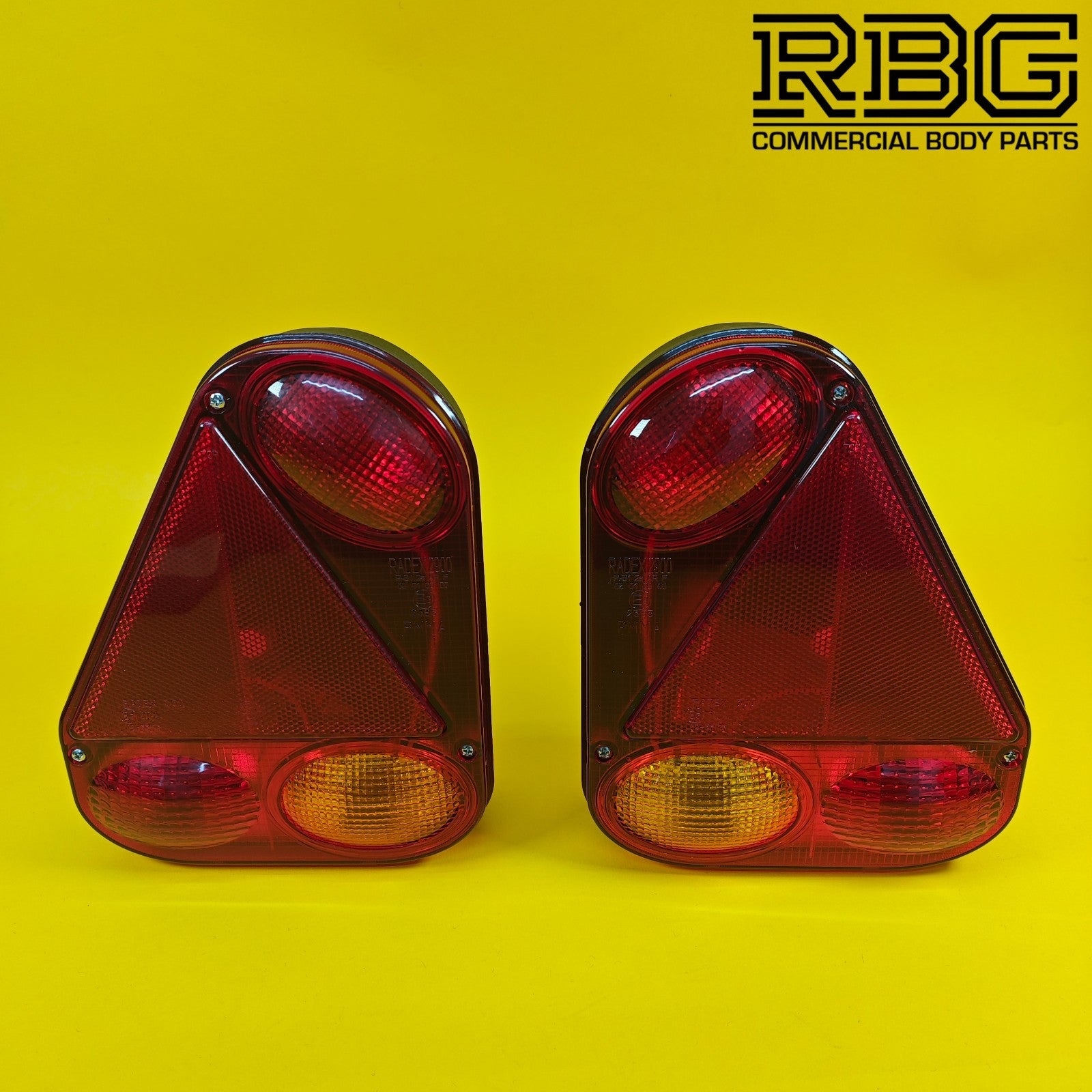 Rear Combination Lamp PAIR LEFT & RIGHT Radex Light Trailer Caravan 5 Function