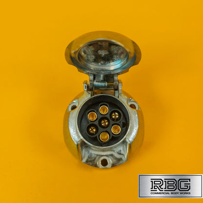 Aluminium Towing Socket 12N 7 Pin 12 Volt Electrics Socket for Trailer Caravan