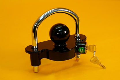 Trailer Hitch Lock 50mm Coupling Universal Heavy Duty Security Coupler Tow Ball