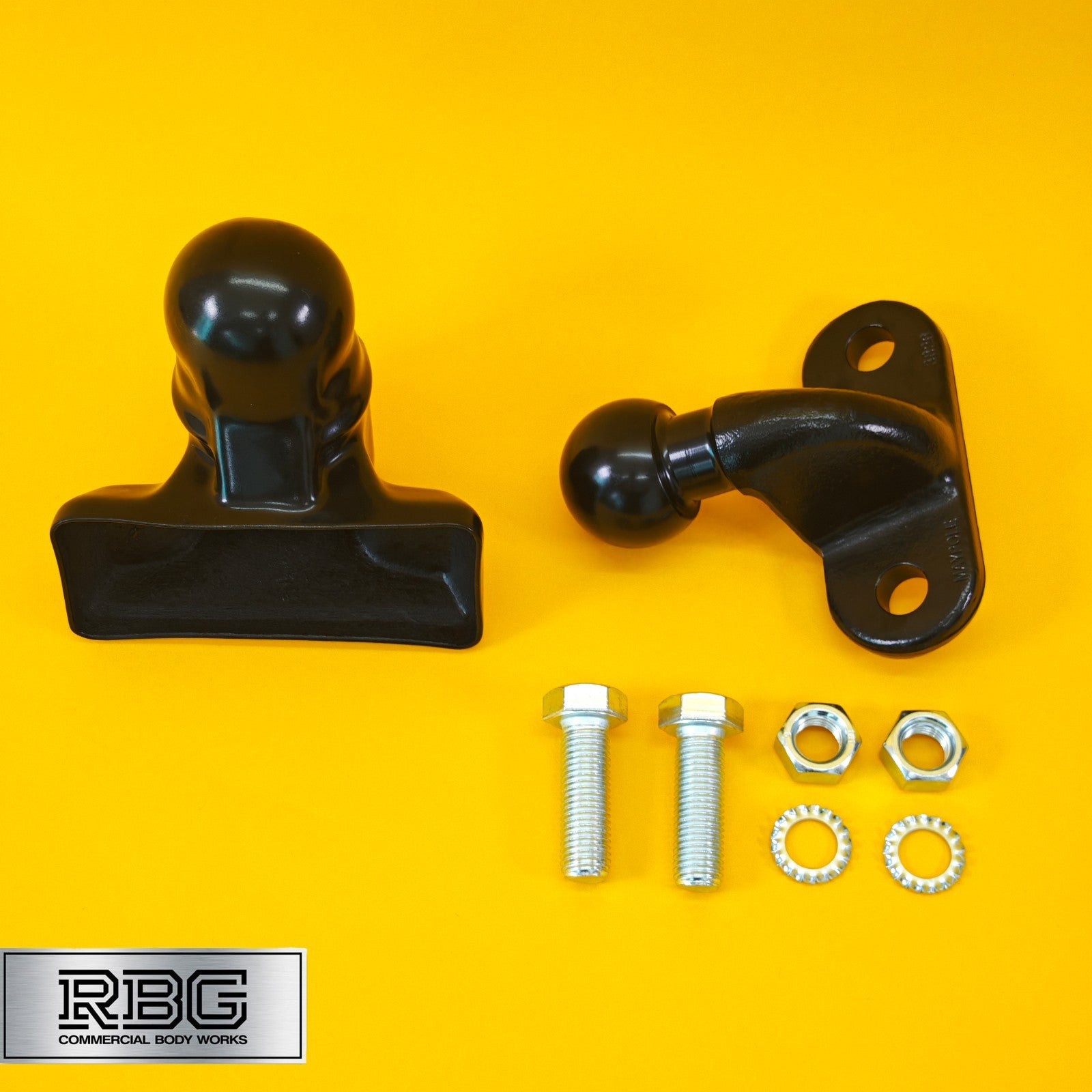 Tow Ball + Cover PVC 50mm Tow Hitch Black Heavy Duty Standard E Approved Caravan
