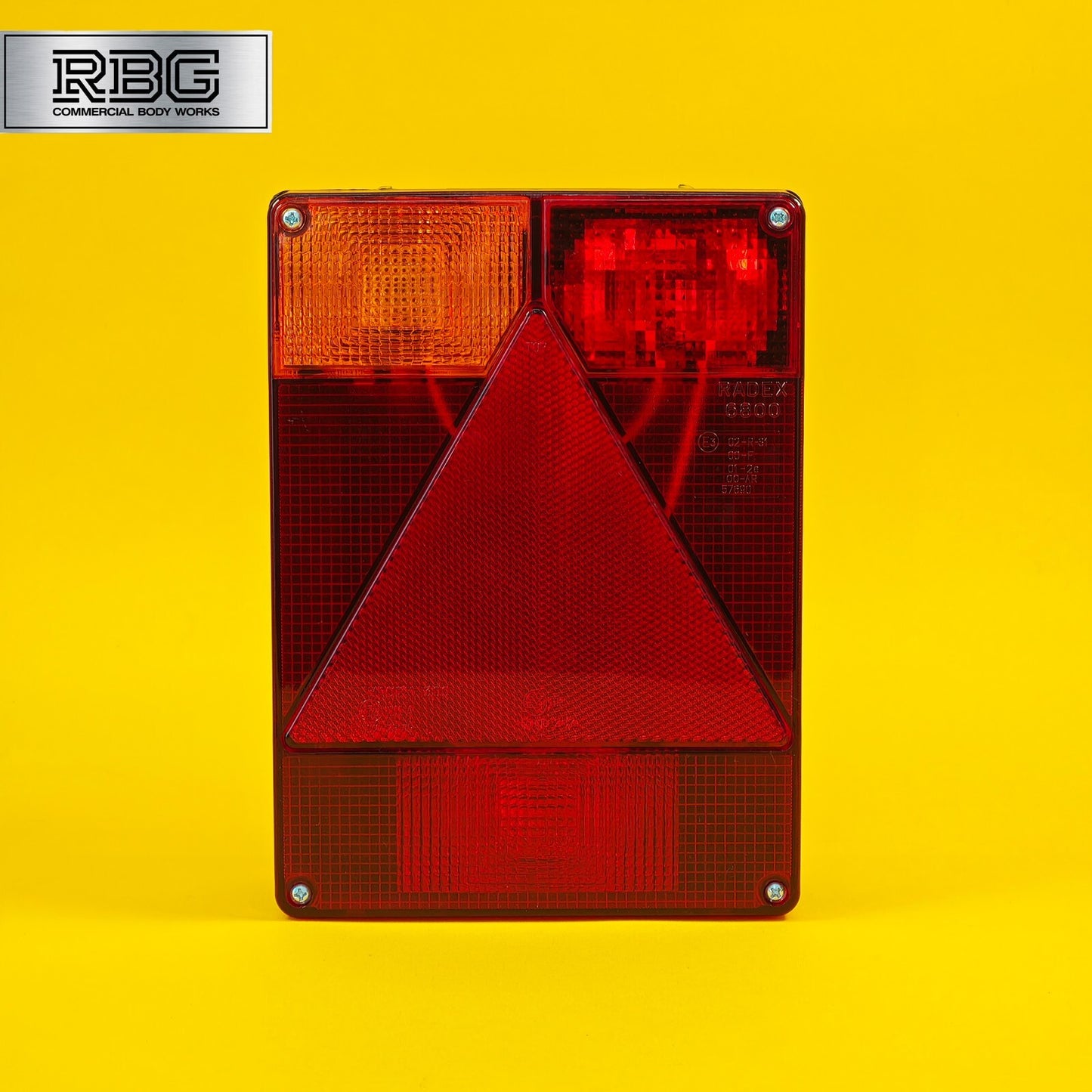 Rear Combination Light LEFT Hand Rectangular Vertical Lamp Radex 6800 Trailer