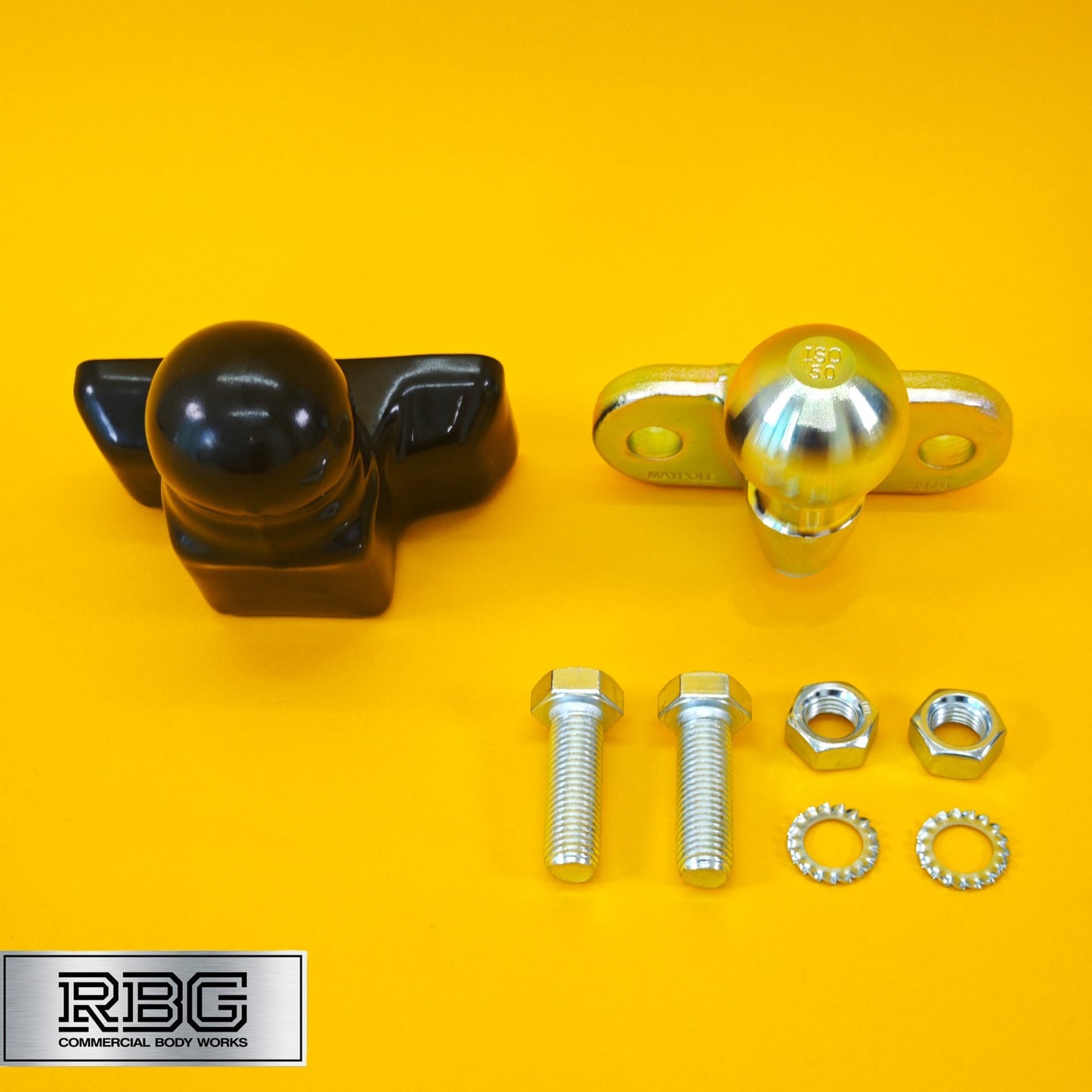 Tow Ball + Cover PVC 50mm Tow Hitch Gold Standard E Approved Trailer Caravan UK