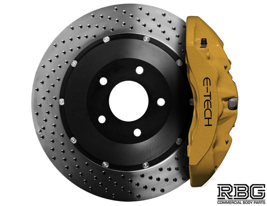 Brake Caliper Paint Kit GOLD Paint + Cleaner + Brush E-TECH For Car Vehicle UK