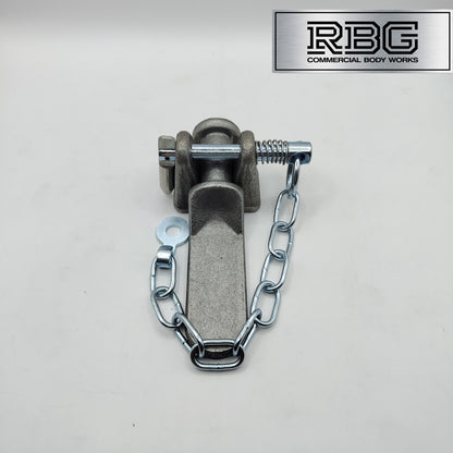 2x Tailboard Forket, Lug & SPRING LOADED Sword Pin & Chain Truck Trailer Drop