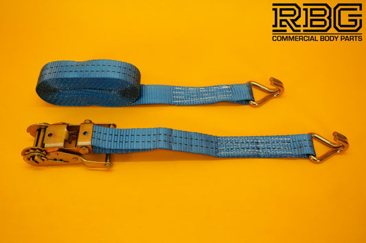 Tie Down Ratchet Strap 6m 2Ton Hi-Vis Blue Recovery Safety Strap Cargo Lashing