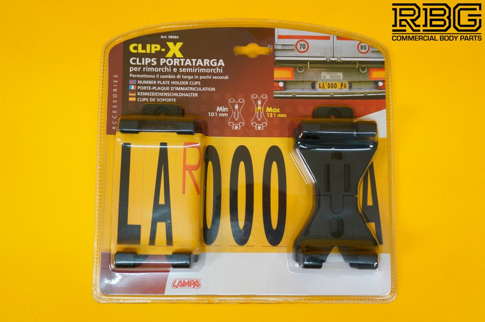 Number Plate Clips PAIR Spring Loaded Quick Release Holder Car Trailer Caravan