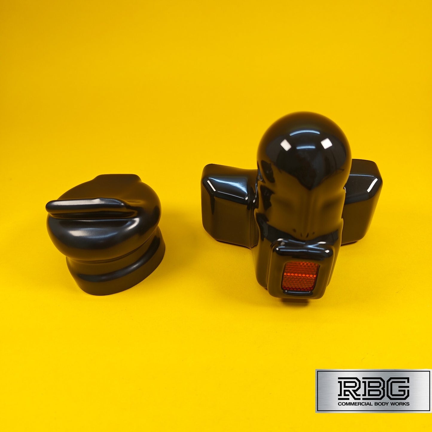 TowBall + Socket Cover Black PVC 50mm Towballs & 7 or 13 Pin Sockets Reflector
