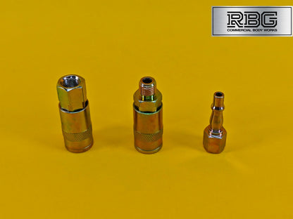 Air Line Hose Coupling SET 1/4" BSP Fitting Connectors Male Female Quick Release
