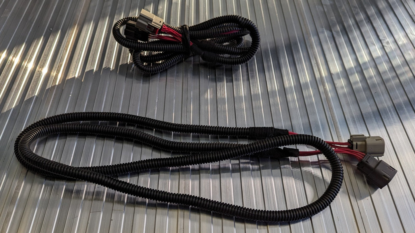2X Ford Transit MK8 Rear Light 1850mm LONG Extender Wiring Looms