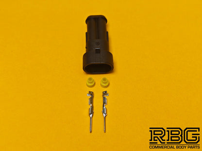 SuperSeal Electrical Plug Assembly 2 Way Female AMP Wiring Waterproof IP67 TE