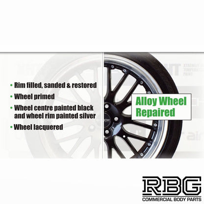 Alloy Wheel Repair Kit SILVER Wheel Spray Paint Refurbishment  + Lacquer E-TECH