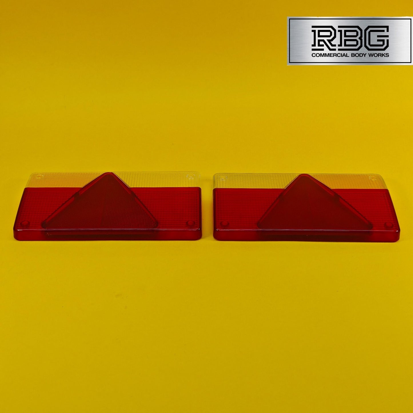 Replacement Lens Rear Light PAIR for AJBA FP80 with Orange Reflector Trailer