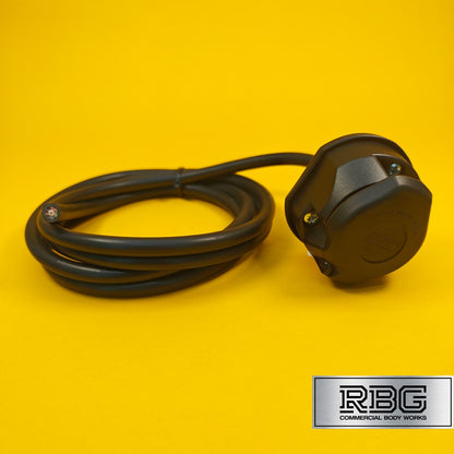 13 Pin Socket Assembly With 2m Pre-Wired 8 Core Cable Professional Towing UK