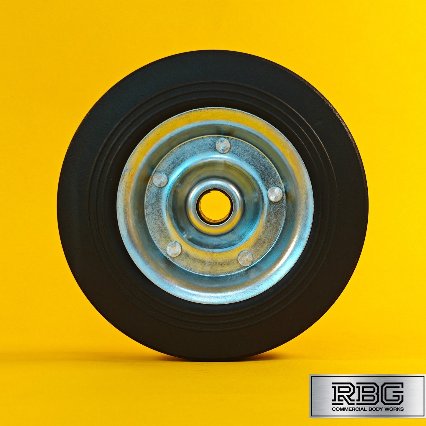 Steel Replacement Wheel 200mm for Jockey Wheels for Trailer Rubber Tyre 8" UK