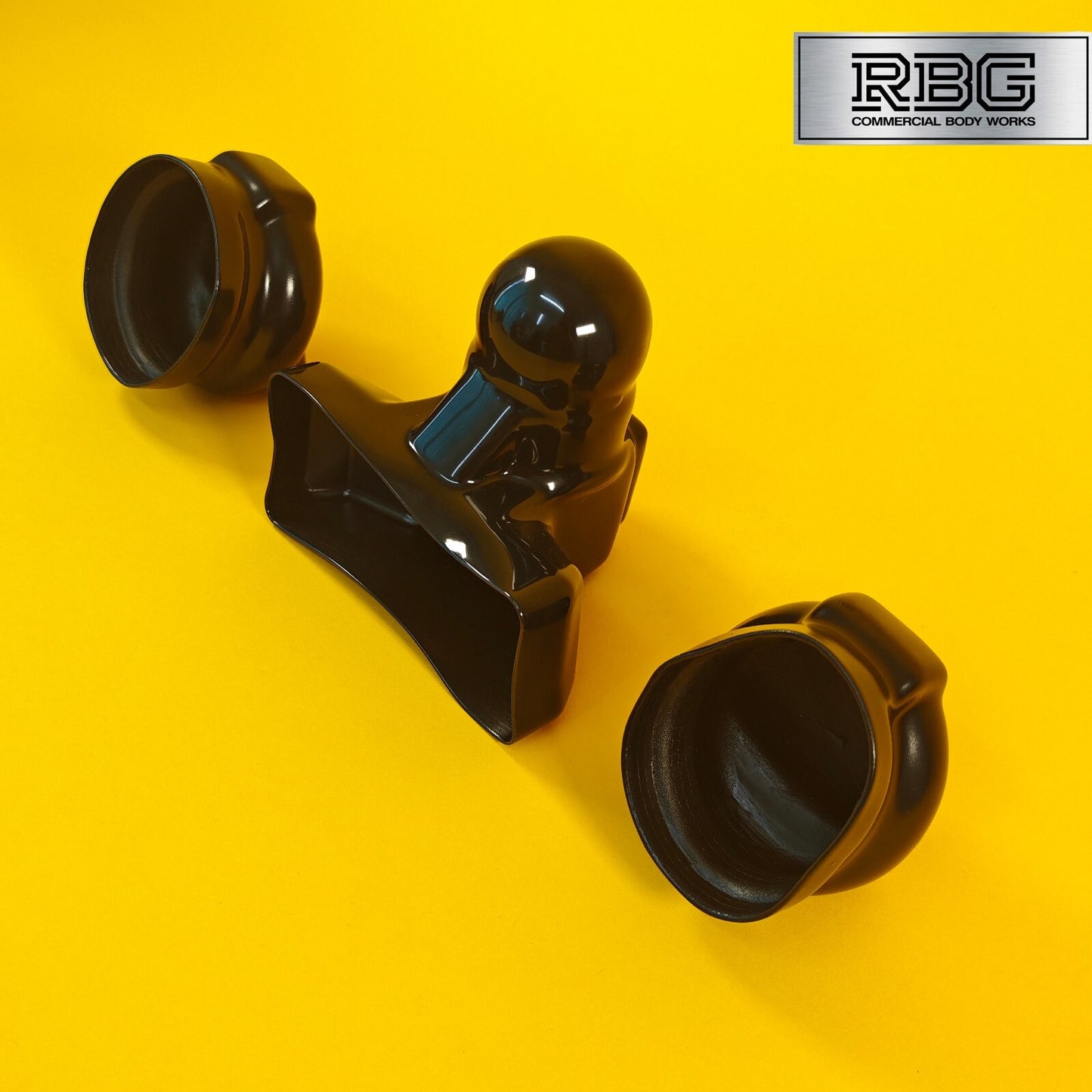 Tow Ball & 2x Socket Cover SET PVC + Reflector for 50mm Tow Ball 7/13 Pin Socket