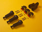 3 Way SuperSeal Splitter + 3x Connector Kit 2 Pin With Protective Boot Male