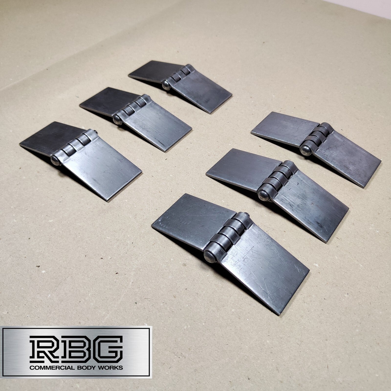 Butt Hinge Weld-on Solid Pressed Drawn Steel Heavy Duty 50x137mm Truck Trailer