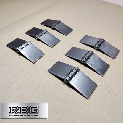 Butt Hinge Weld-on Solid Pressed Drawn Steel Heavy Duty 50x137mm Truck Trailer