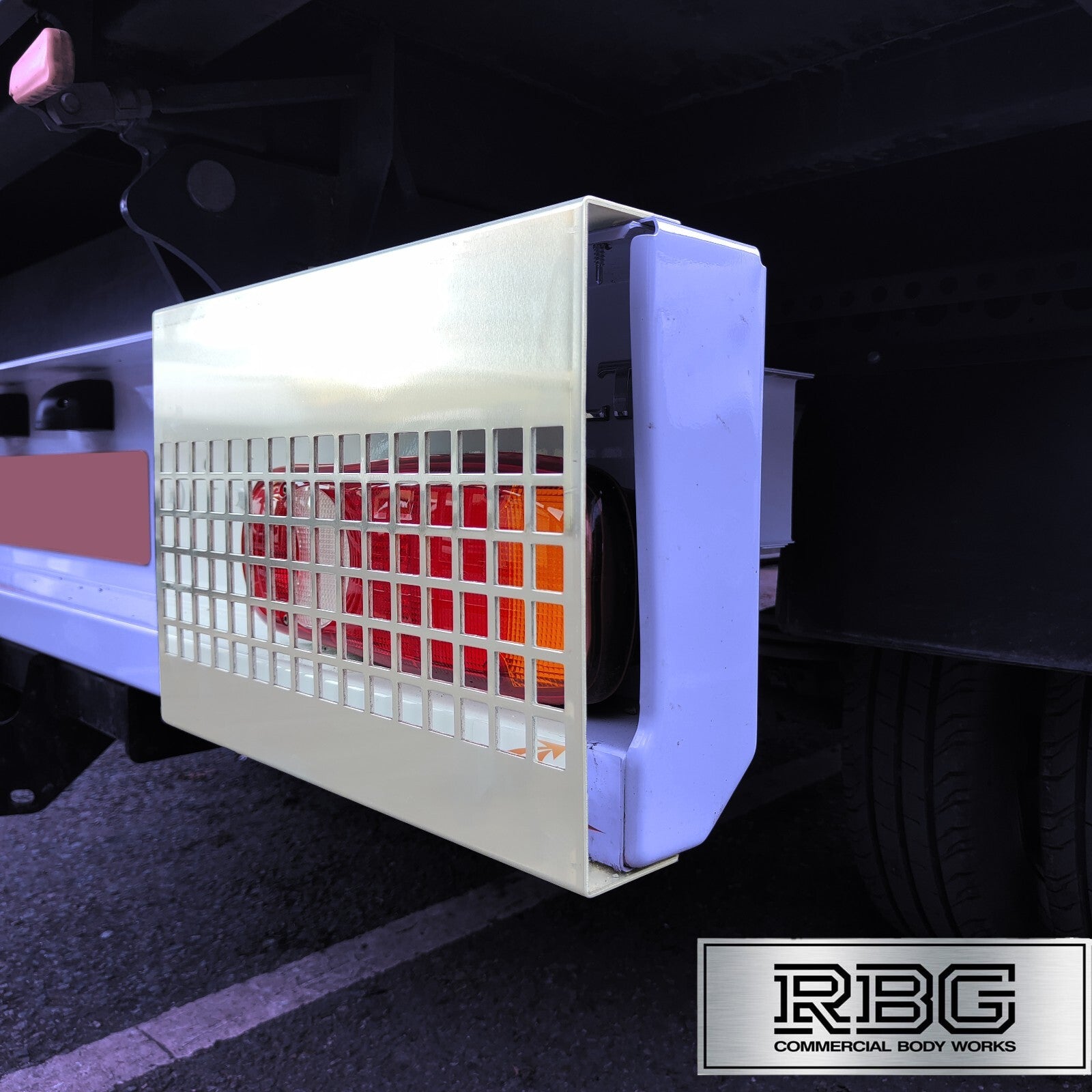 Nissan NV400 Light Guards Pair 3mm Aluminium Dropside/Tipper Truck Made in UK