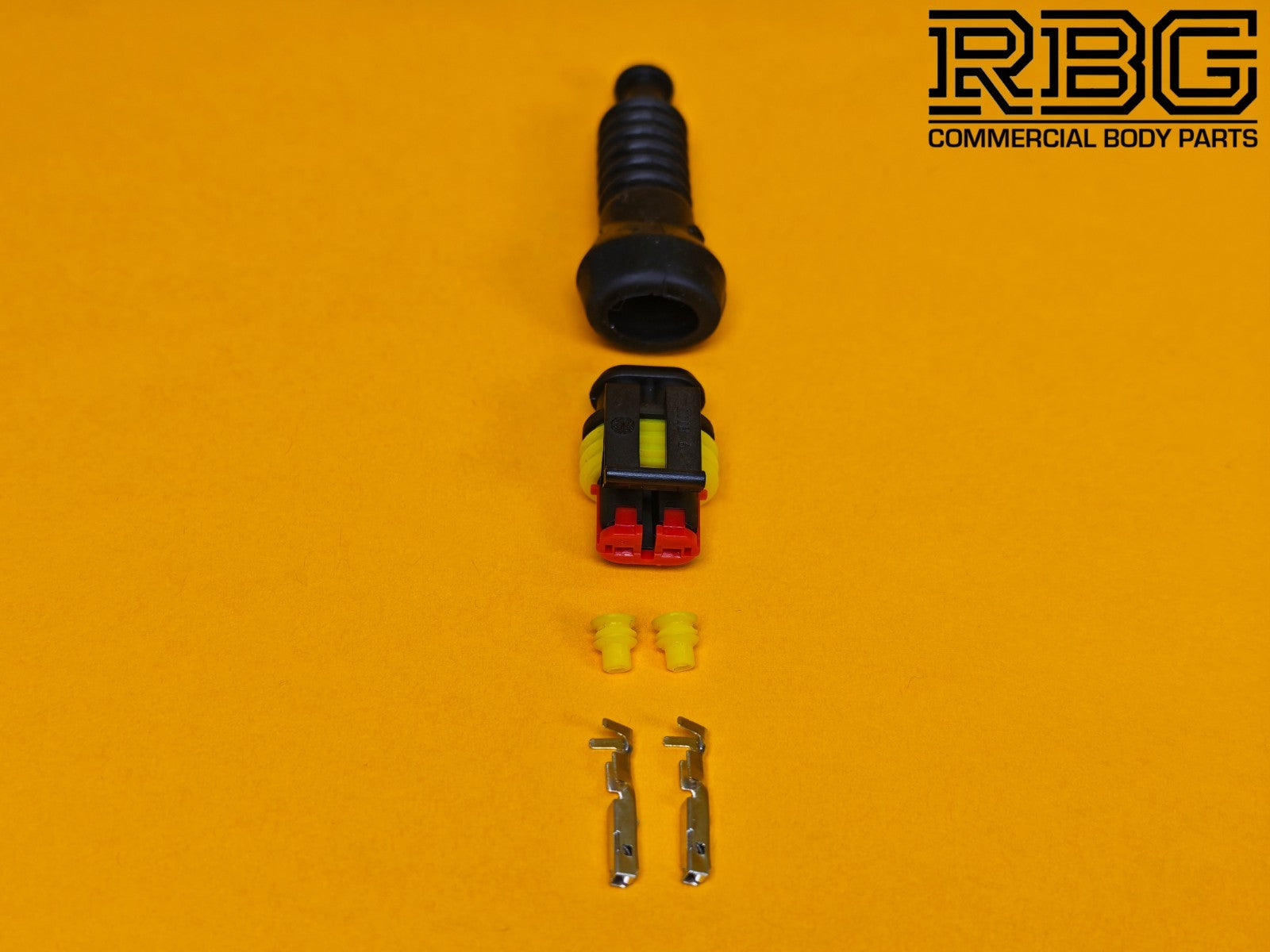 SuperSeal Connector Kit 2 Way Male With Protective Boot AMP Wiring Waterproof TE