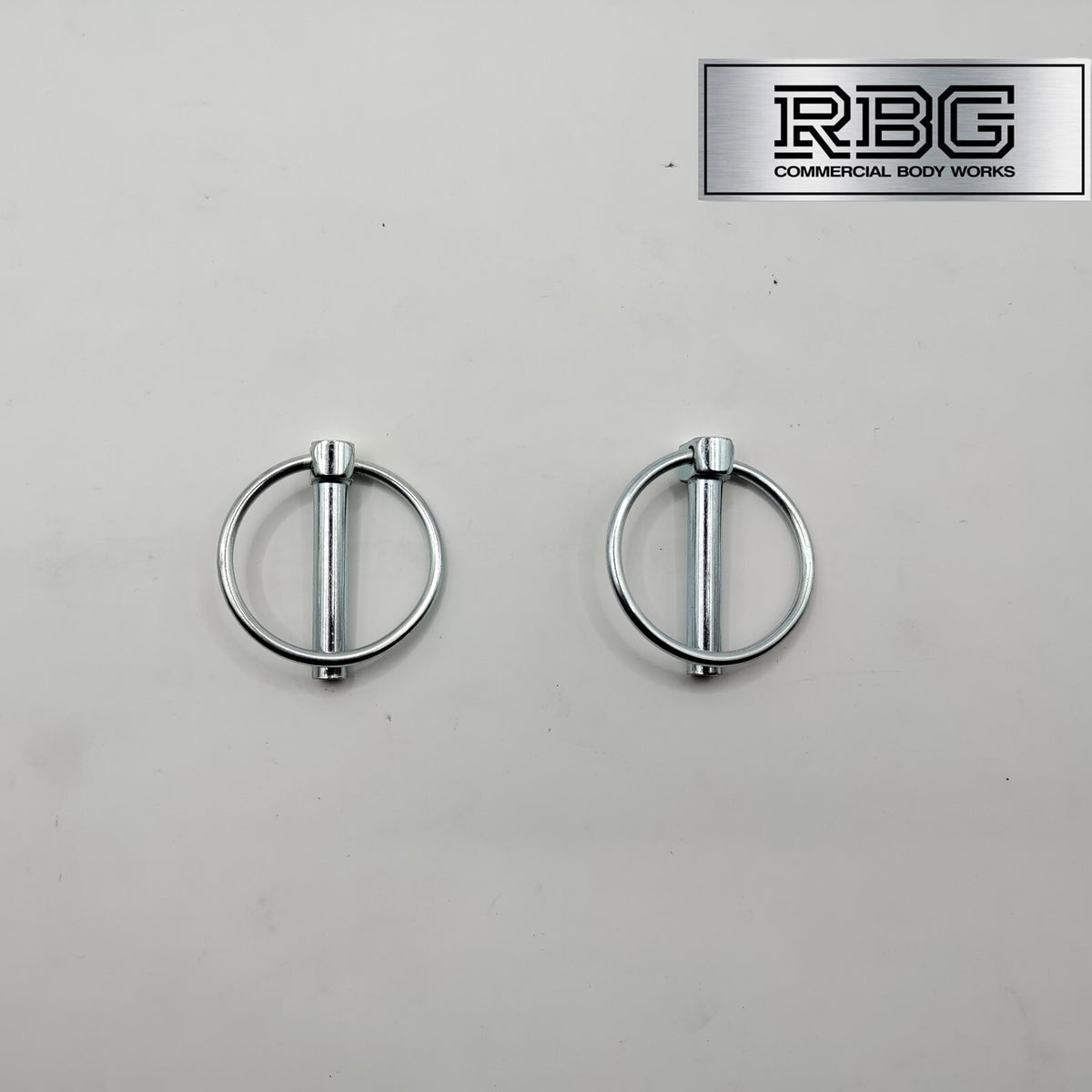 2x Lynch Pins Ø8 x 44.5mm Zinc Plated Steel Linch Pins Trailer, Tractor, Truck