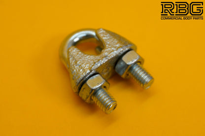 Wire Rope Grip 8mm Steel Cable Grip Bull Dog Clamp U Bolt Zinc Plated Heavy Duty