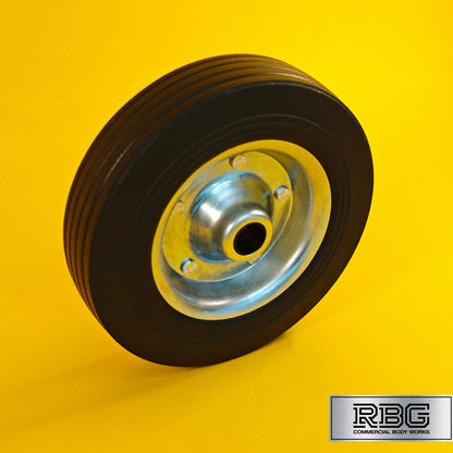 Steel Replacement Wheel 200mm for Jockey Wheels for Trailer Rubber Tyre 8" UK