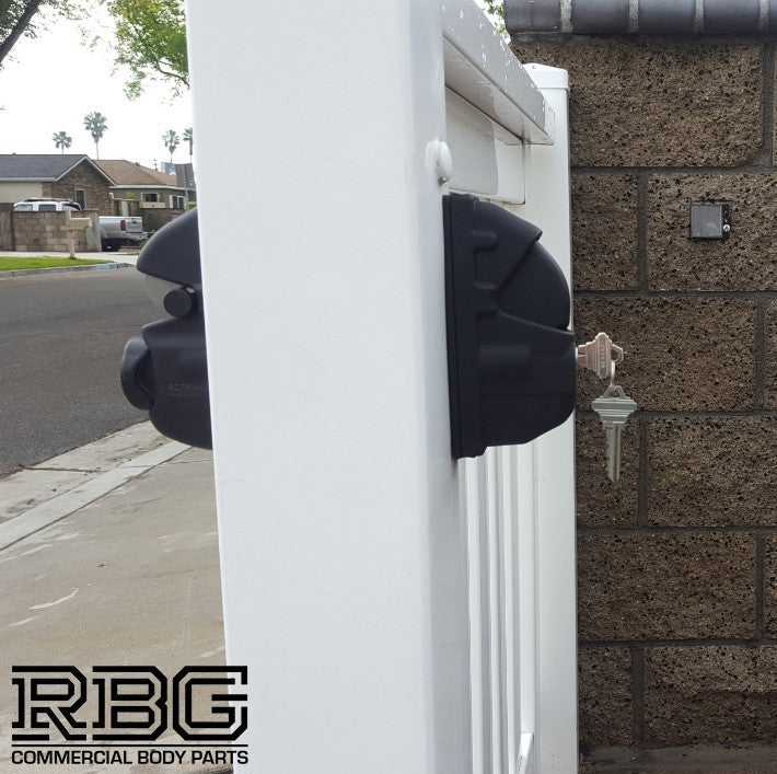 Double Hook Gate Latch Double Sided Lock SafeTech Garden Fence Gravity Latch