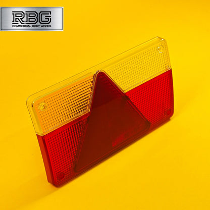 Replacement Lens Rear Light LEFT for AJBA FP.80 Orange Reflector Erde Trailer