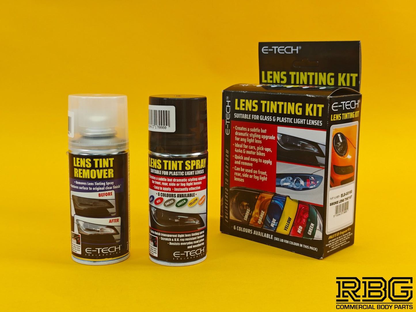 Smoke Black Lens Tinting Kit Spray & Remover For Car Vehicle Glass Lamp E-TECH