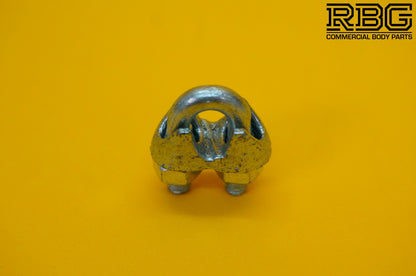 Wire Rope Grip 5mm Steel Cable Grip Bull Dog Clamp U Bolt Zinc Plated Heavy Duty