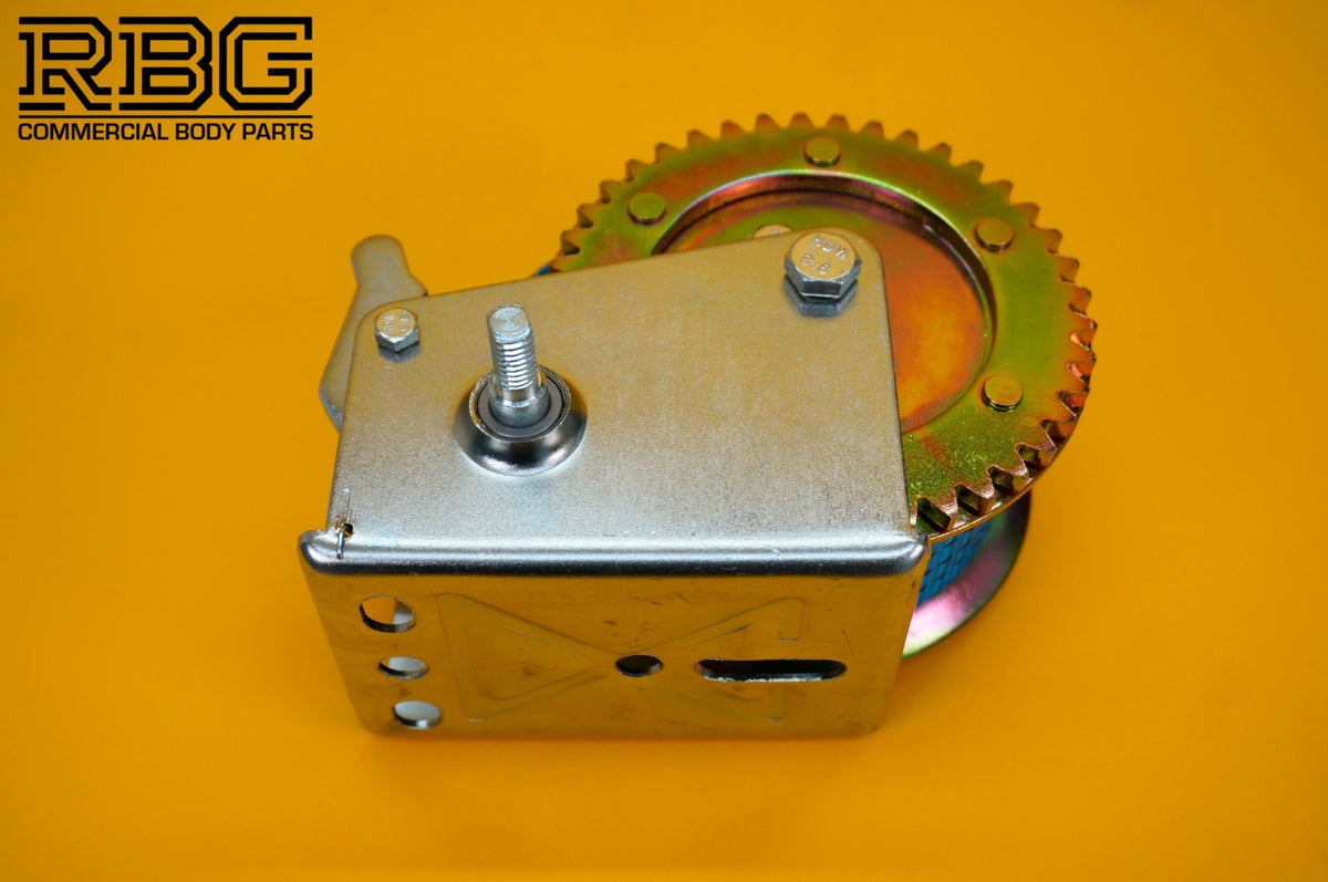 Manual Hand Winch 1200lb + Strap 7m & Hook Trailer Caravan Boat Recovery Marine