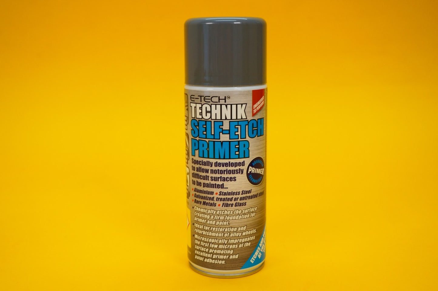 Technik Self Etch Primer Spray GREY Paint 400ml Restoration Refurbishment Metal