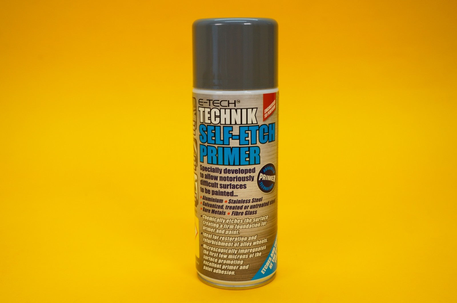 Technik Self Etch Primer Spray GREY Paint 400ml Restoration Refurbishment Metal