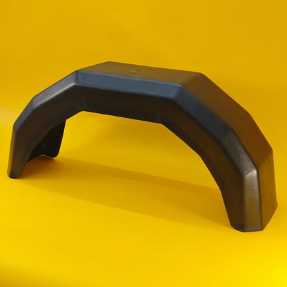 13 Inch Plastic Mudguard Single 760mm x 210mm for Trailer 13″ Wheels Black UK